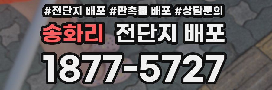 송화리 전단지 배포