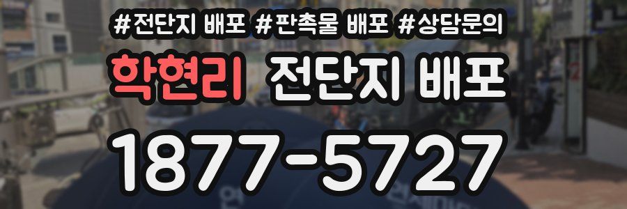 학현리 전단지 배포