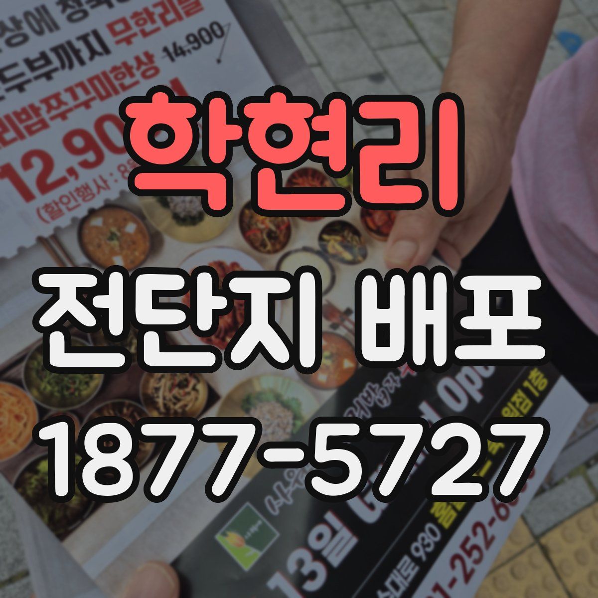 학현리 전단지 배포