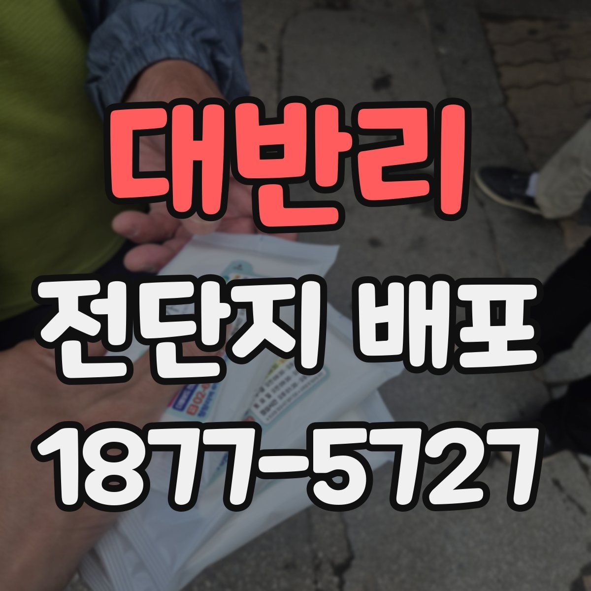대반리 전단지 배포