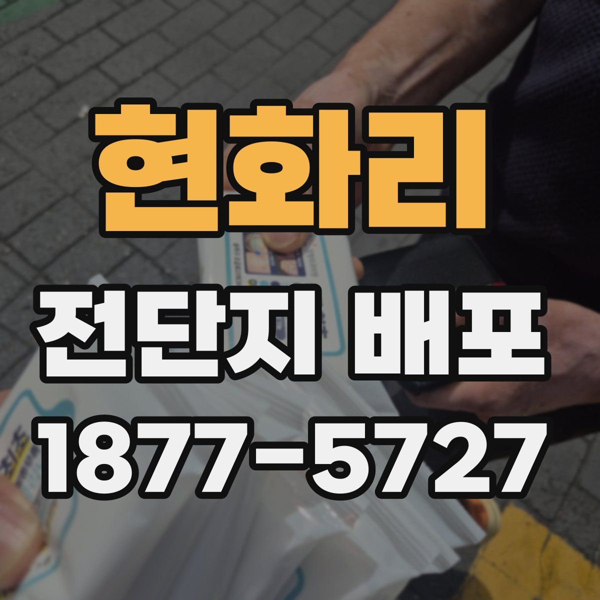 현화리 전단지 배포