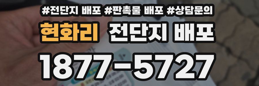 현화리 전단지 배포