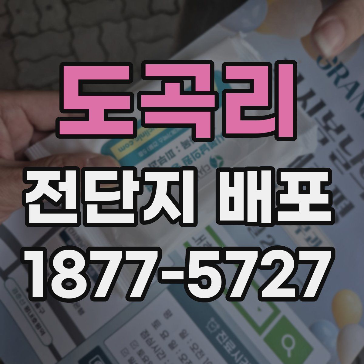 도곡리 전단지 배포