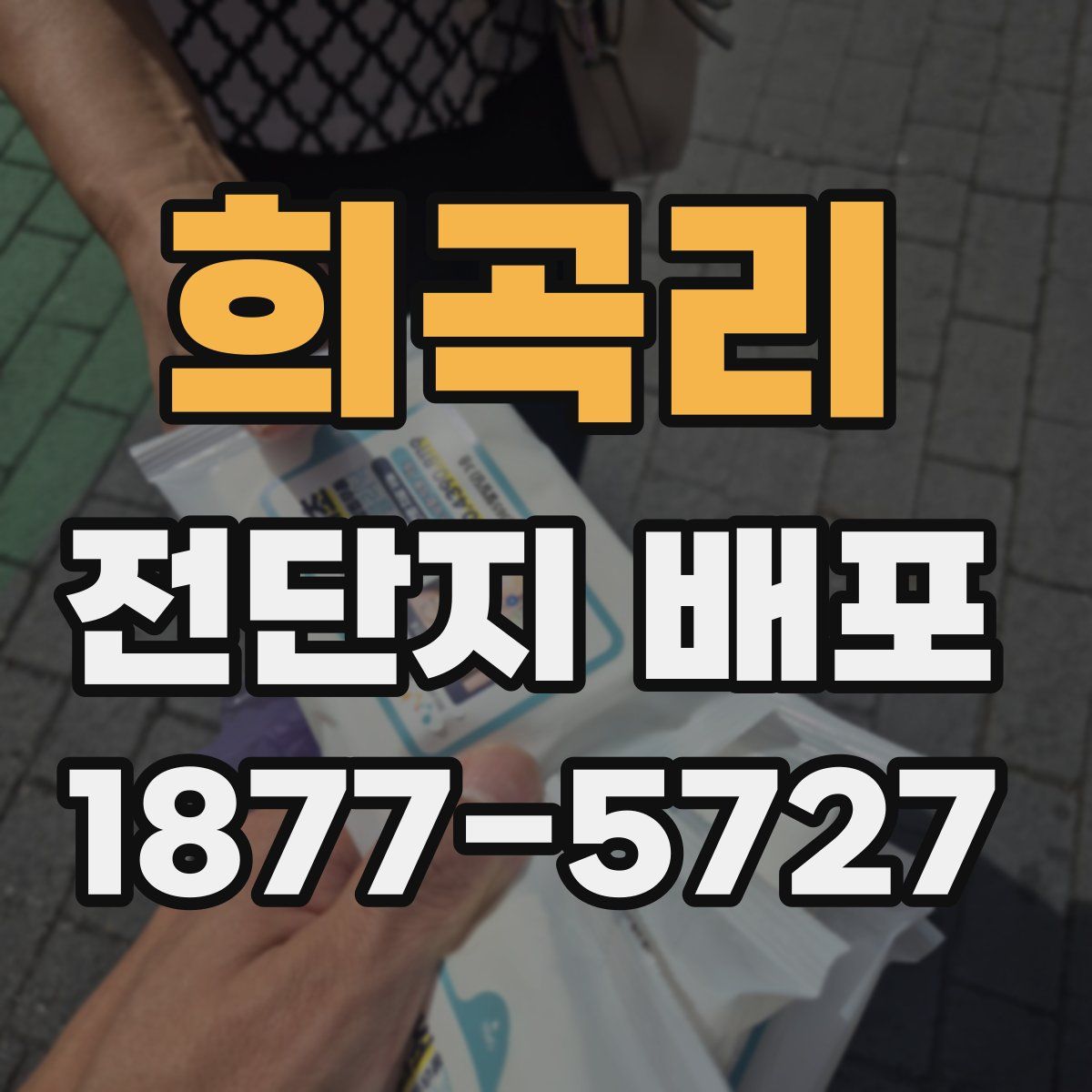 희곡리 전단지 배포