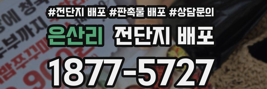 은산리 전단지 배포