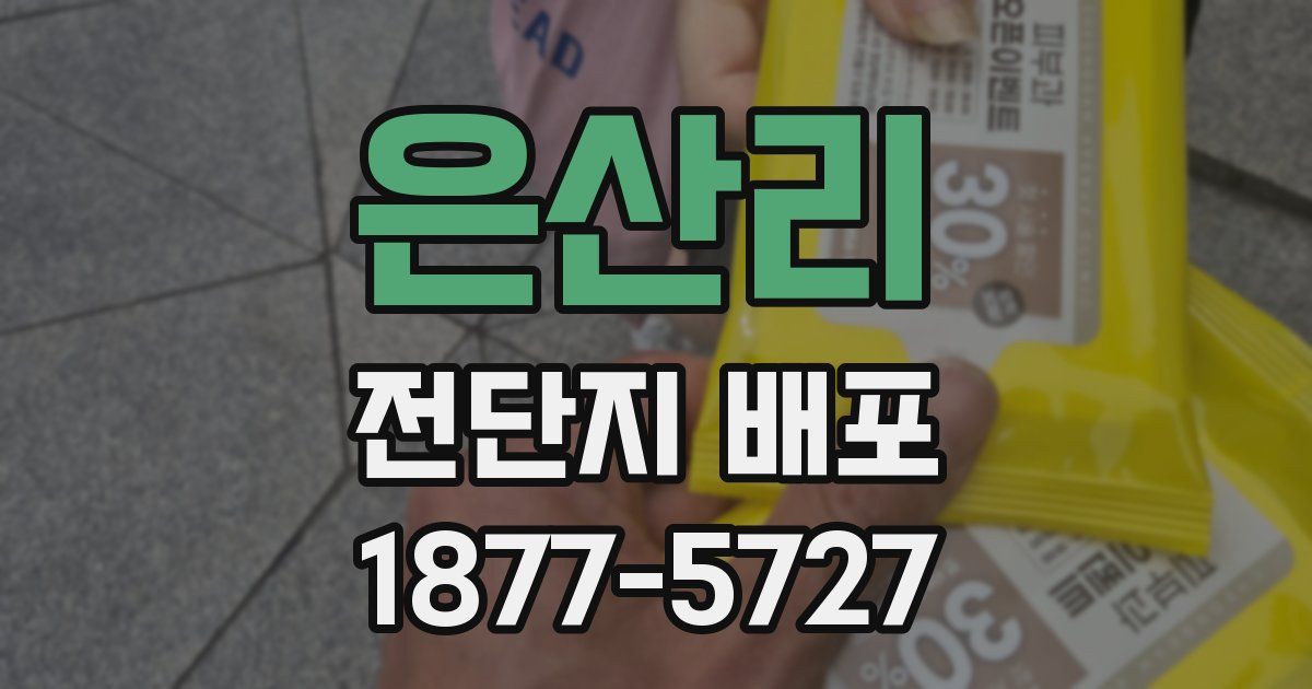 은산리 전단지 배포
