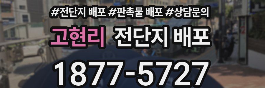 고현리 전단지 배포