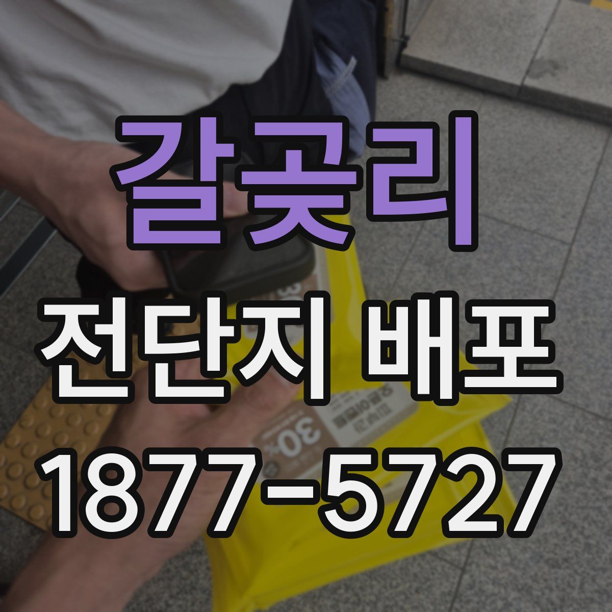 갈곶리 전단지 배포