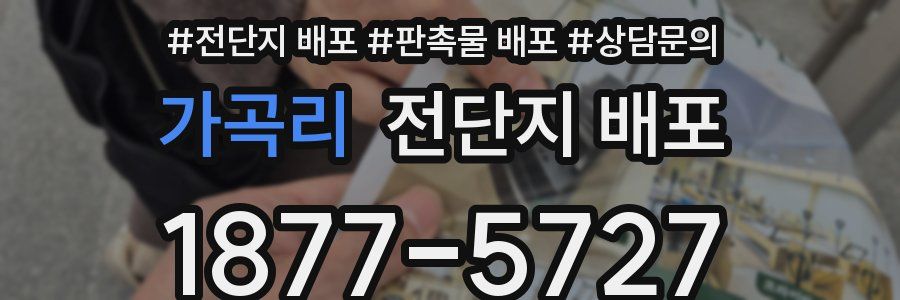 가곡리 전단지 배포