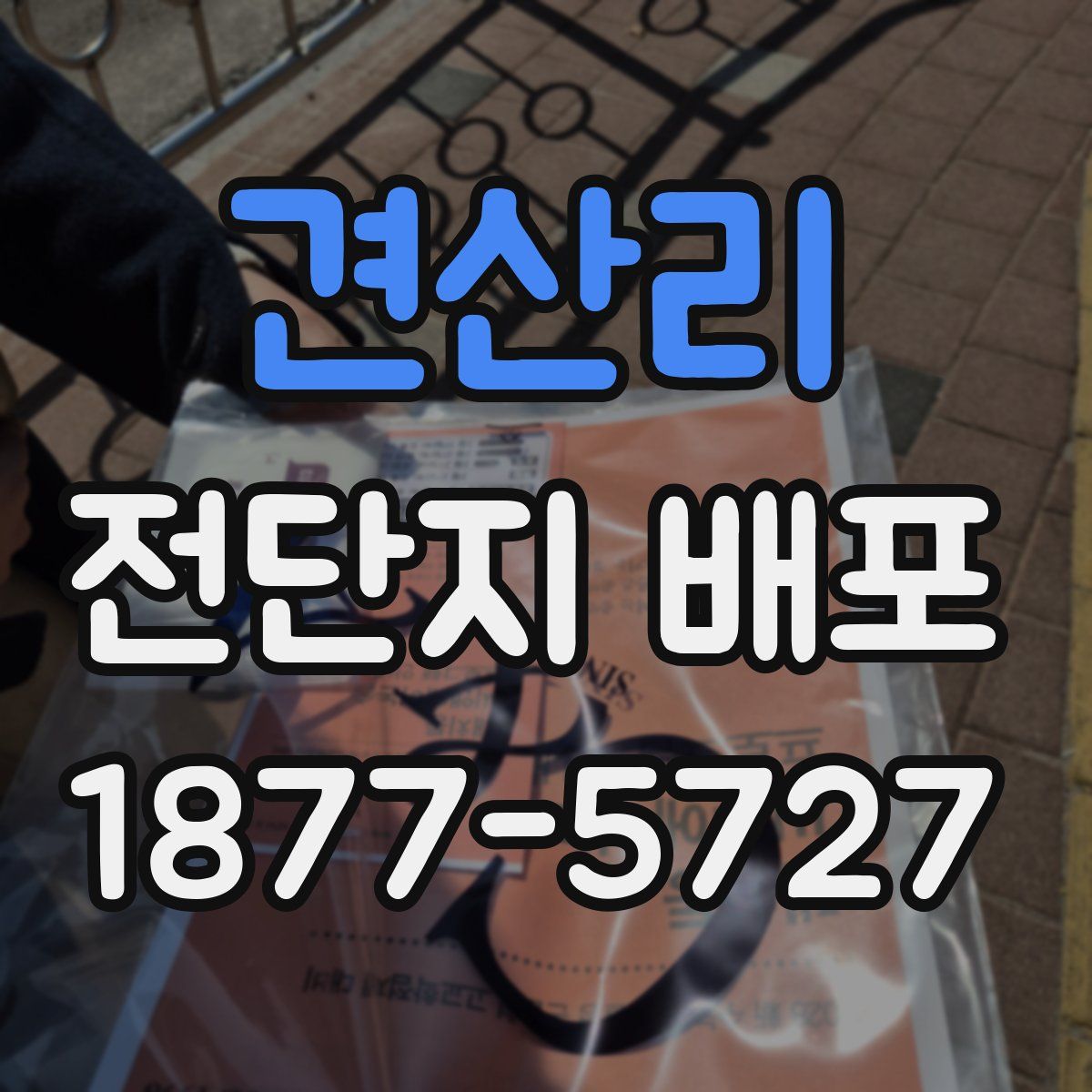 견산리 전단지 배포