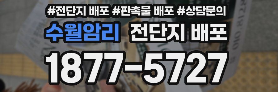 수월암리 전단지 배포
