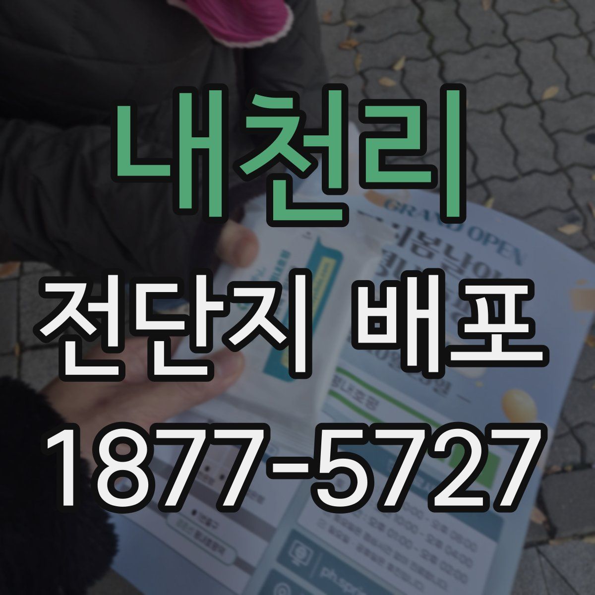 내천리 전단지 배포