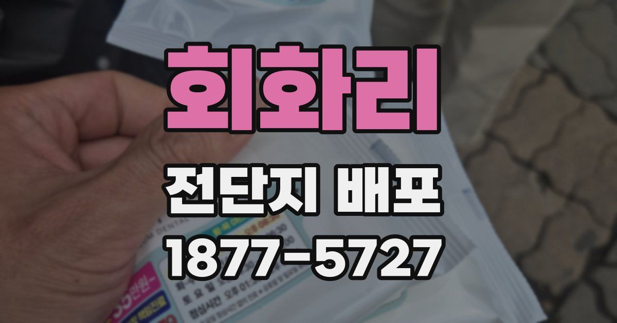 회화리 전단지 배포