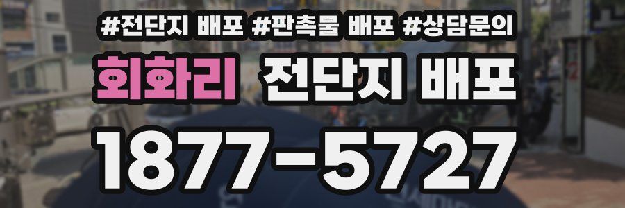 회화리 전단지 배포