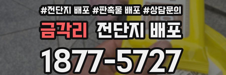 금각리 전단지 배포