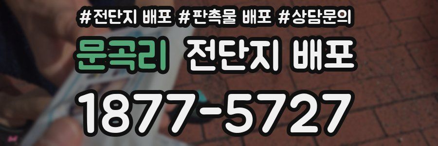 문곡리 전단지 배포