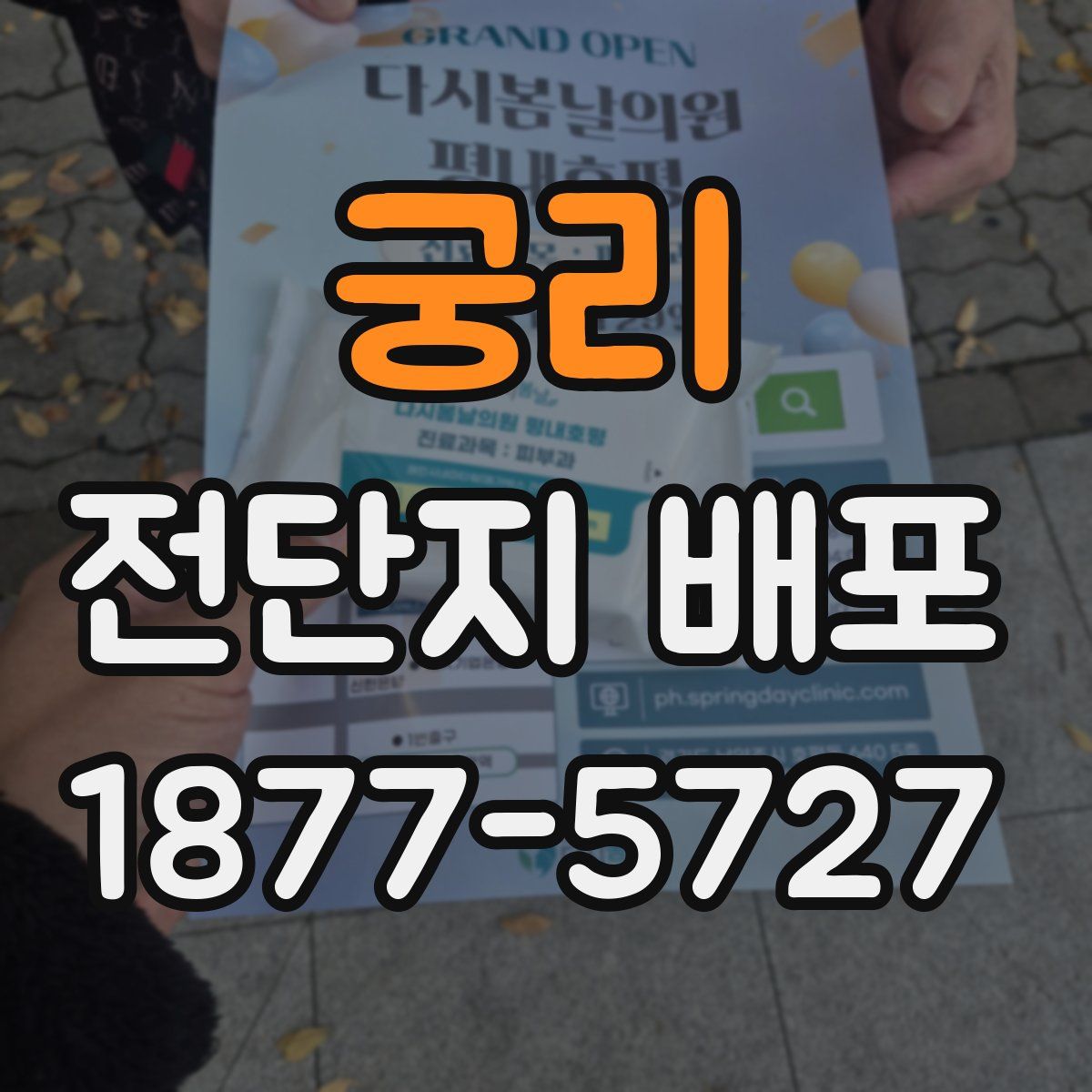 궁리 전단지 배포