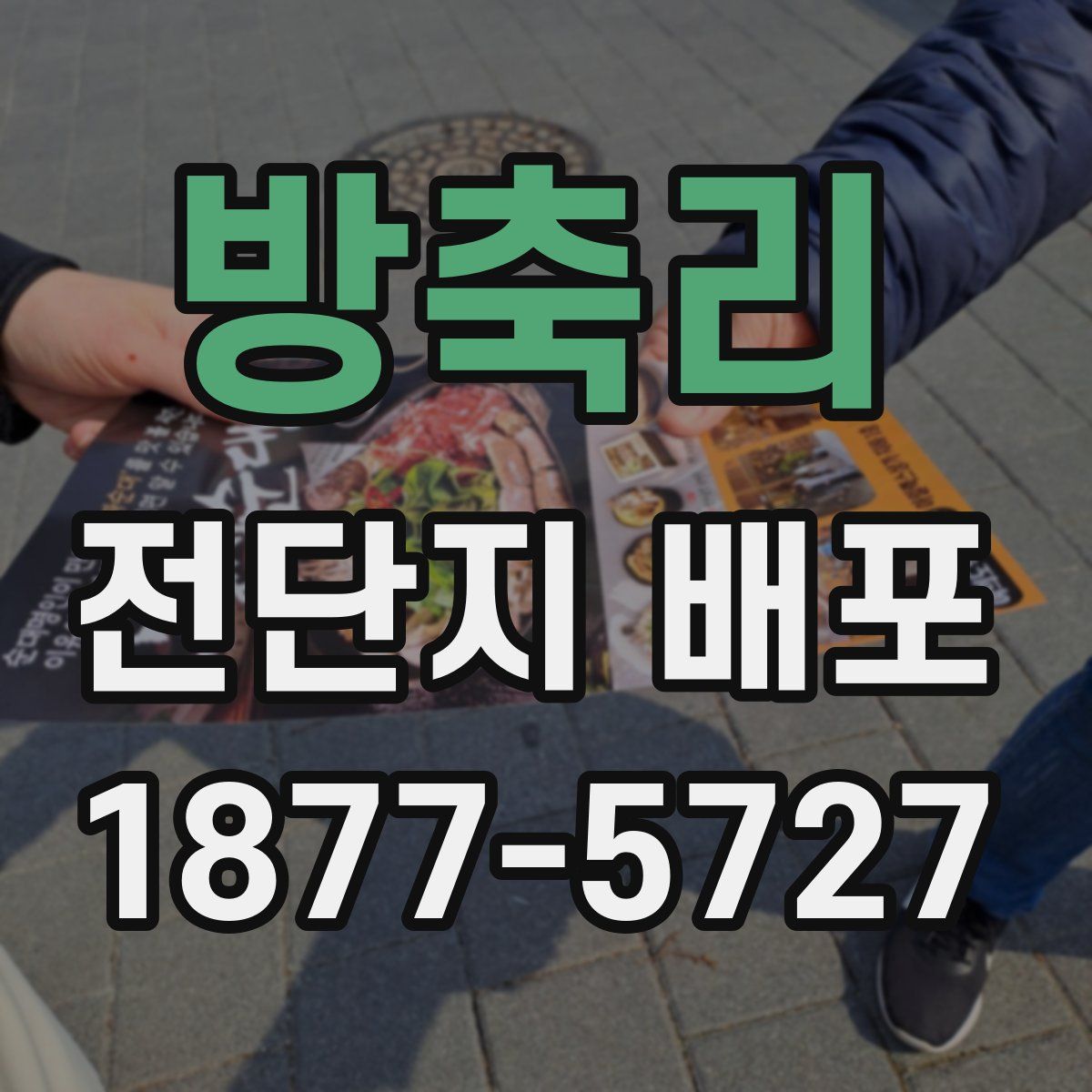 방축리 전단지 배포