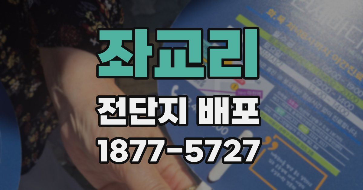 좌교리 전단지 배포