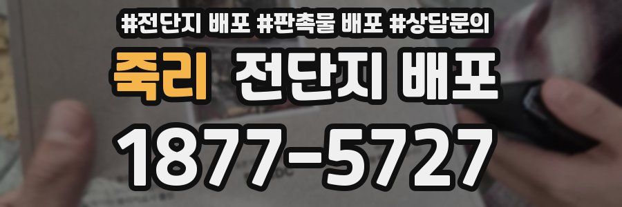 죽리 전단지 배포