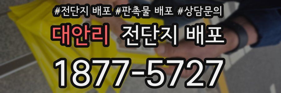 대안리 전단지 배포