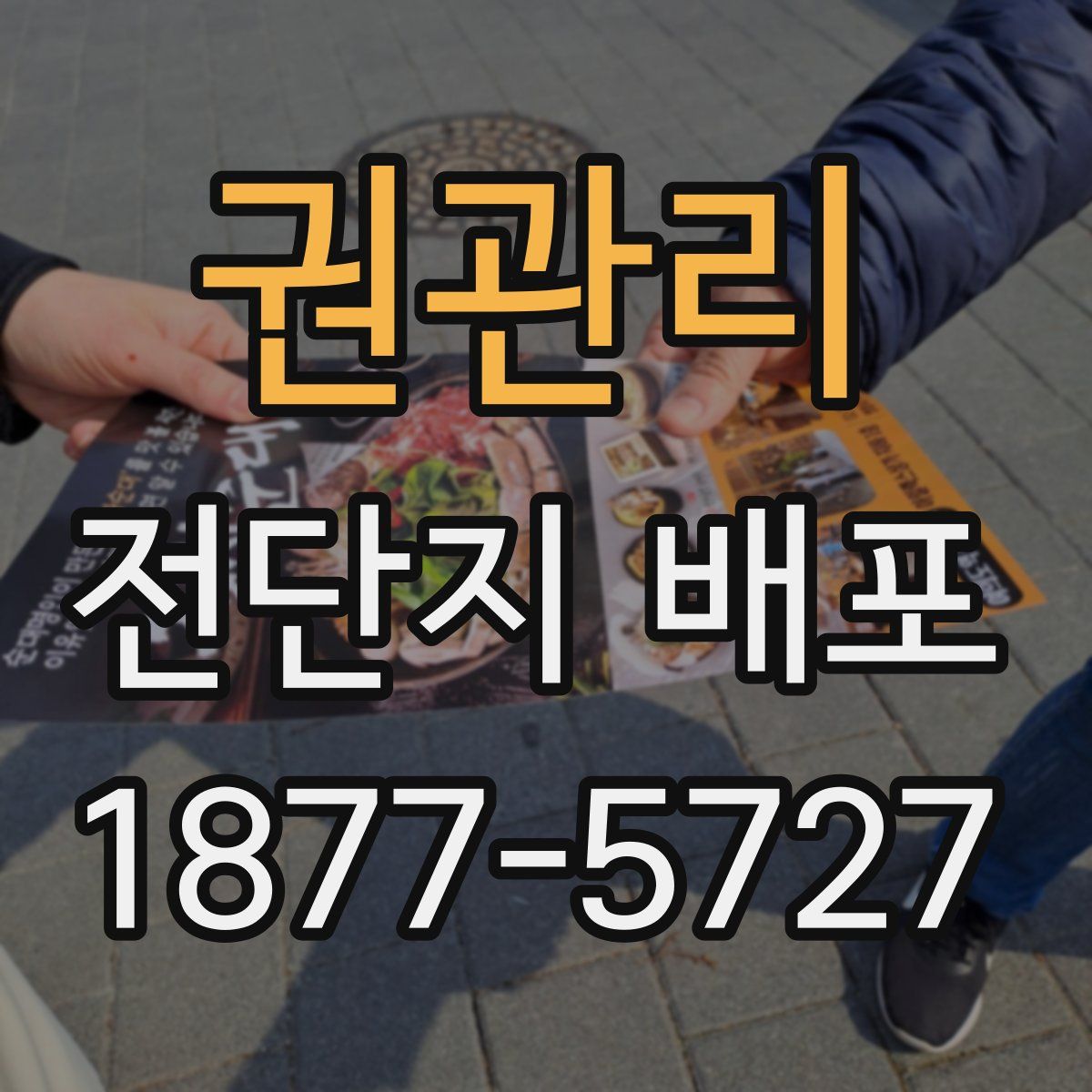 권관리 전단지 배포