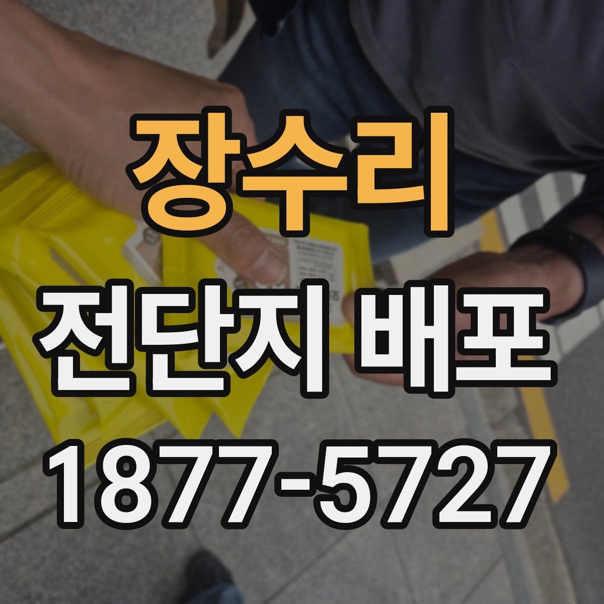 장수리 전단지 배포