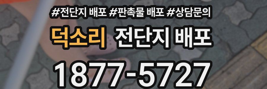 덕소리 전단지 배포