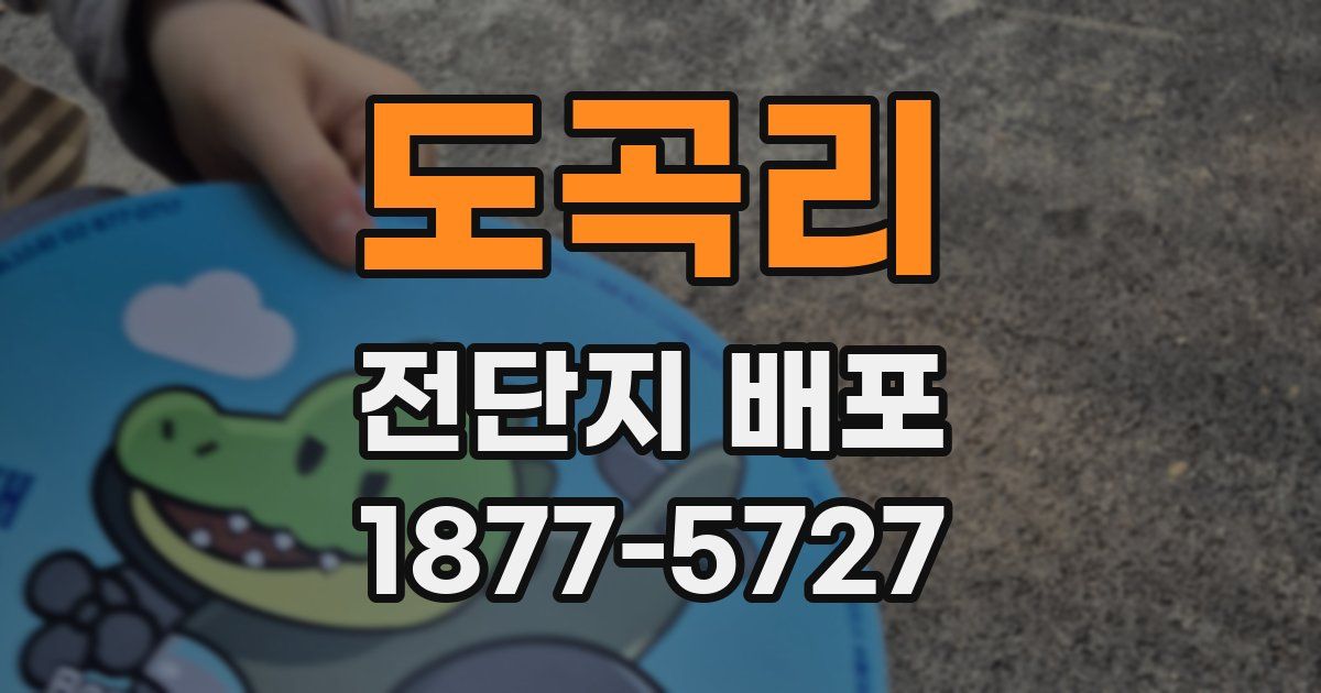 도곡리 전단지 배포