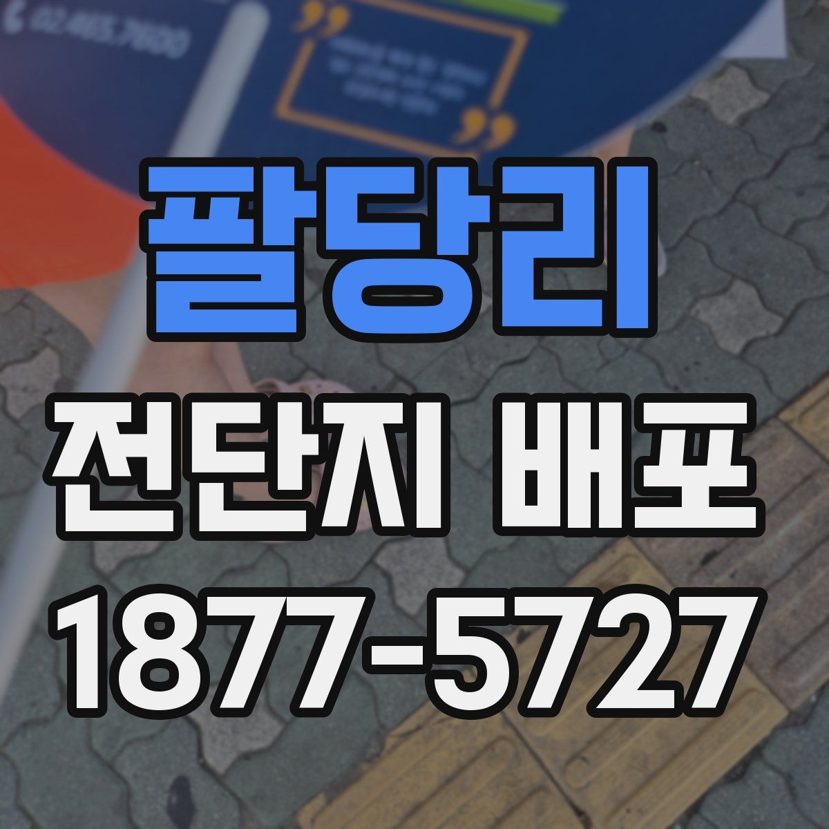 팔당리 전단지 배포
