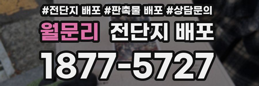 월문리 전단지 배포