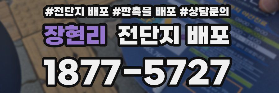 장현리 전단지 배포