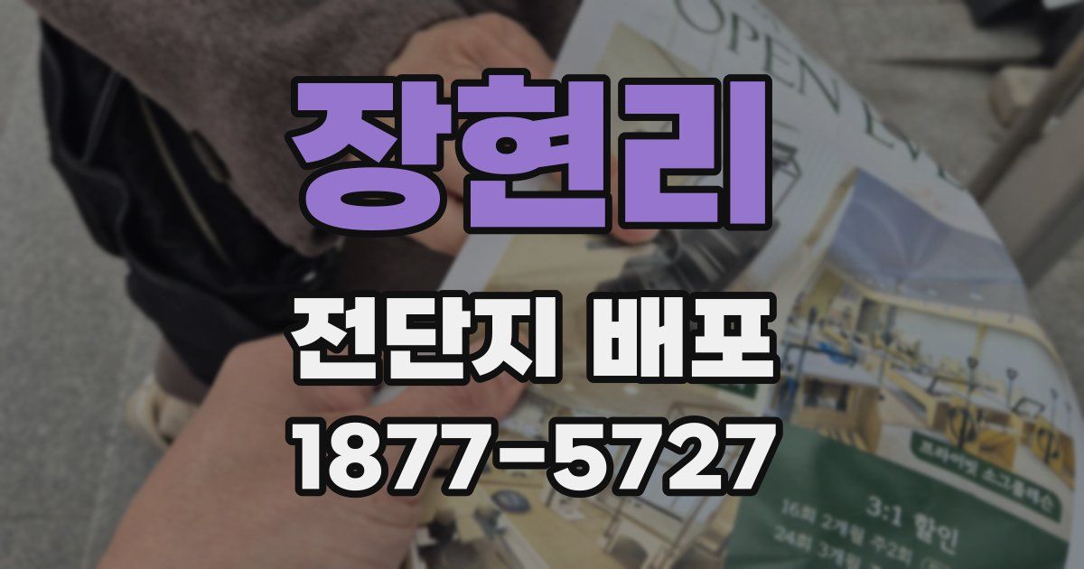 장현리 전단지 배포