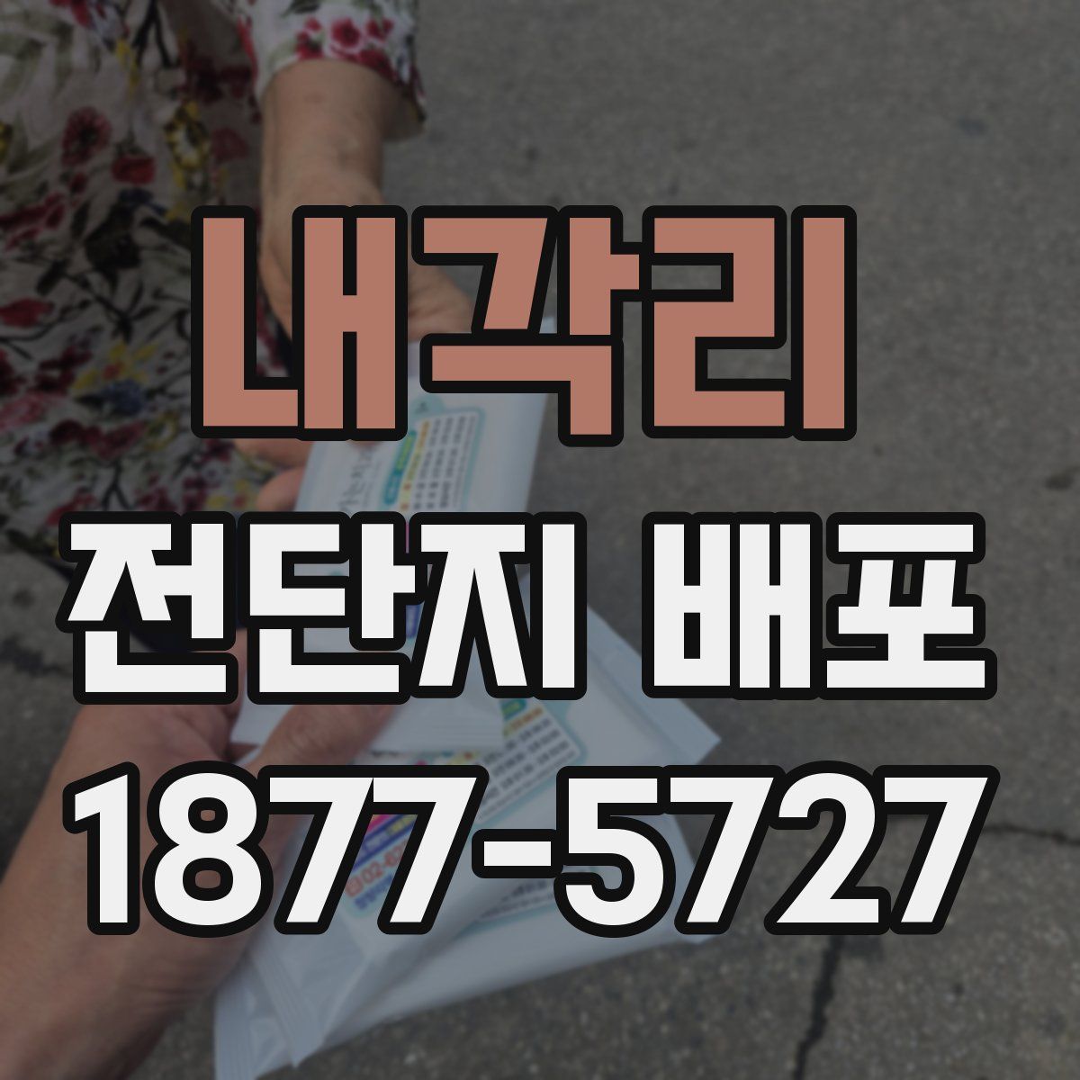 내각리 전단지 배포
