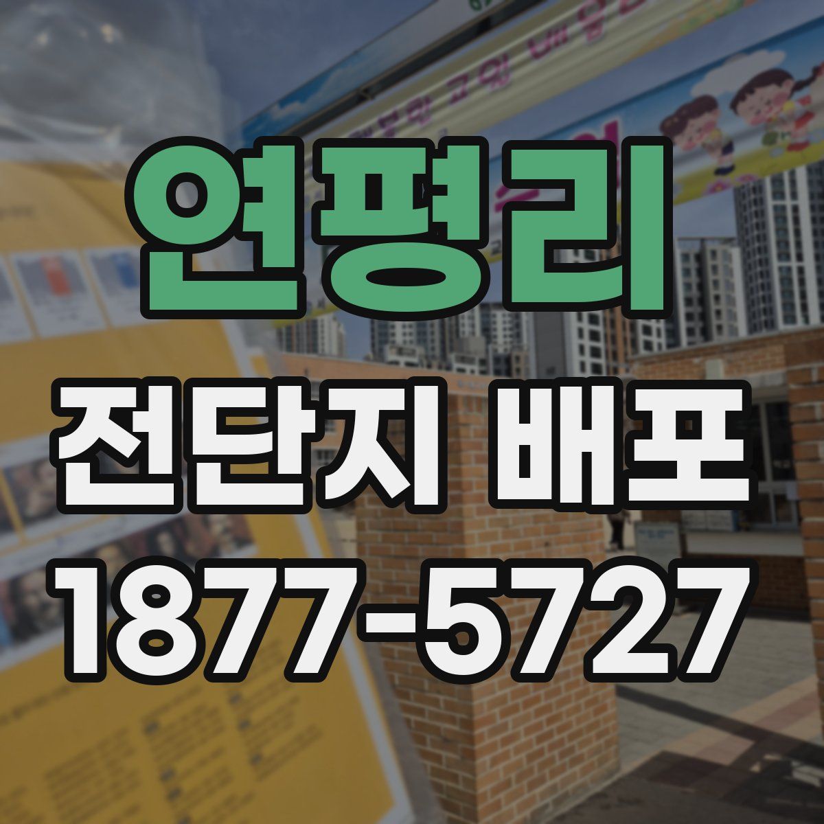 연평리 전단지 배포