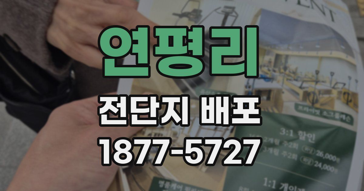 연평리 전단지 배포