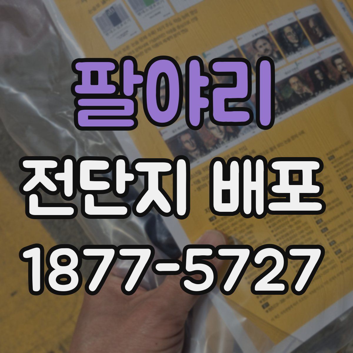 팔야리 전단지 배포