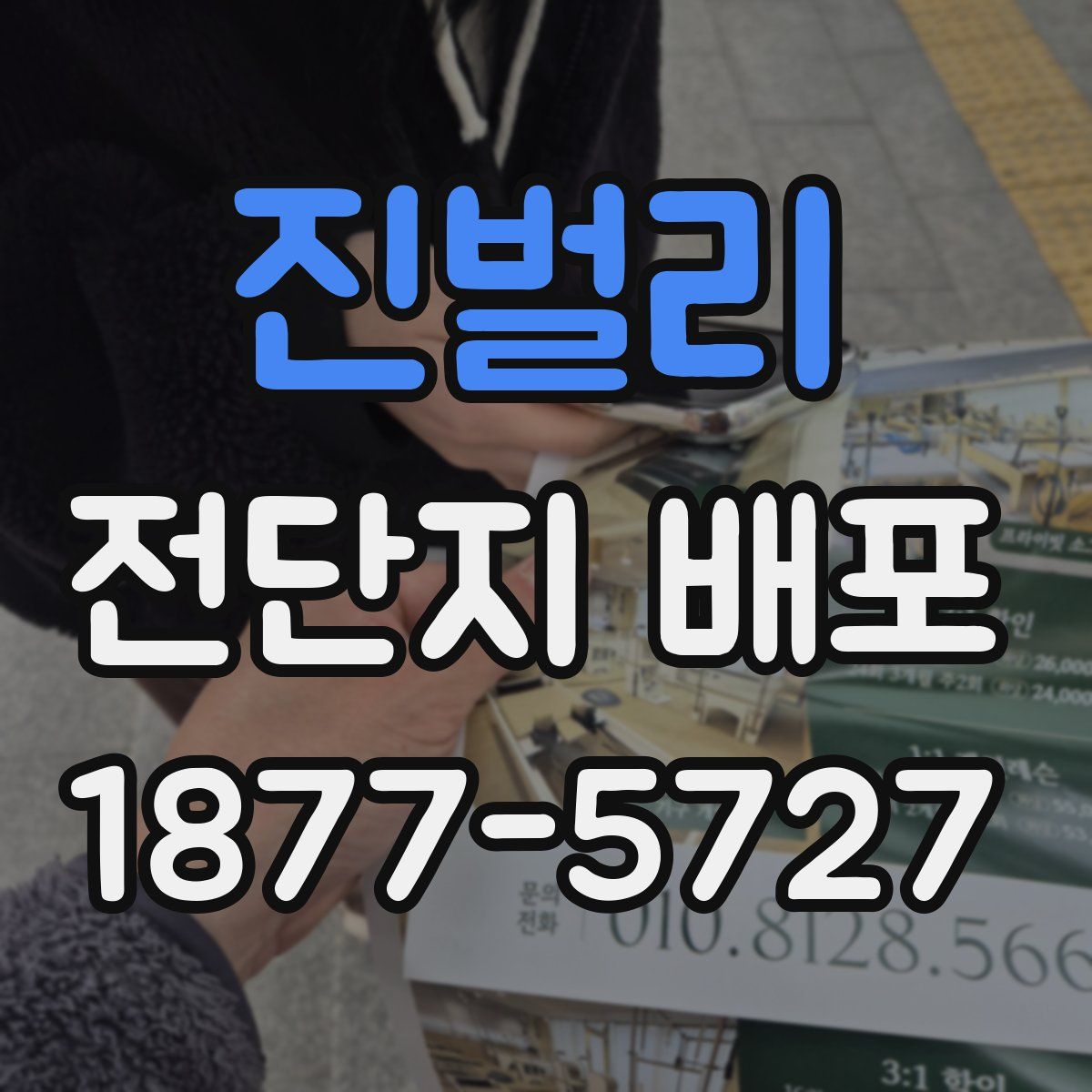 진벌리 전단지 배포