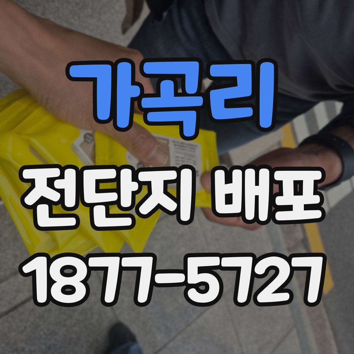 가곡리 전단지 배포