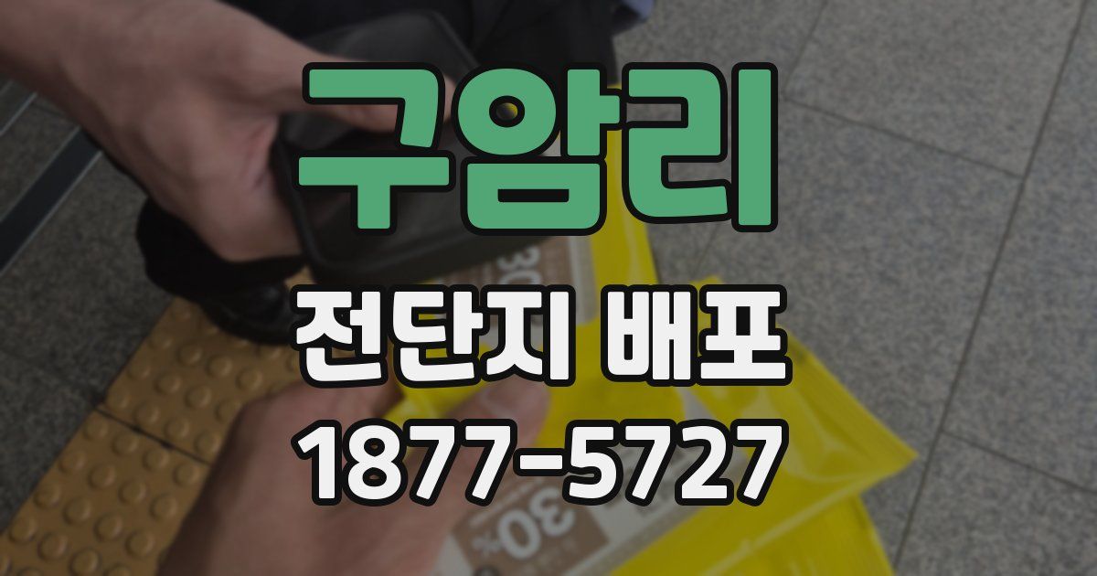 구암리 전단지 배포