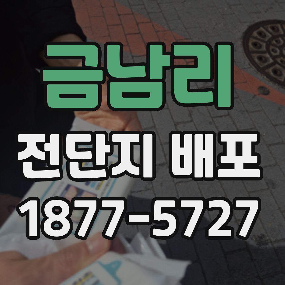 금남리 전단지 배포