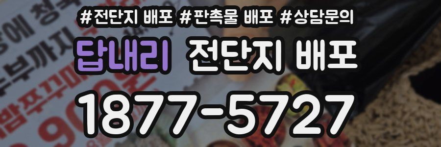 답내리 전단지 배포