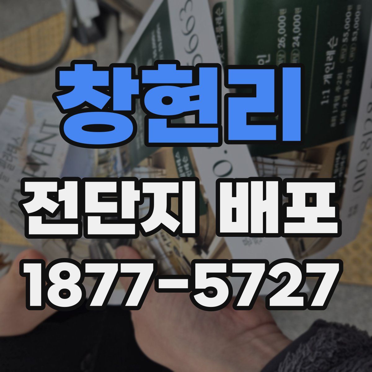 창현리 전단지 배포