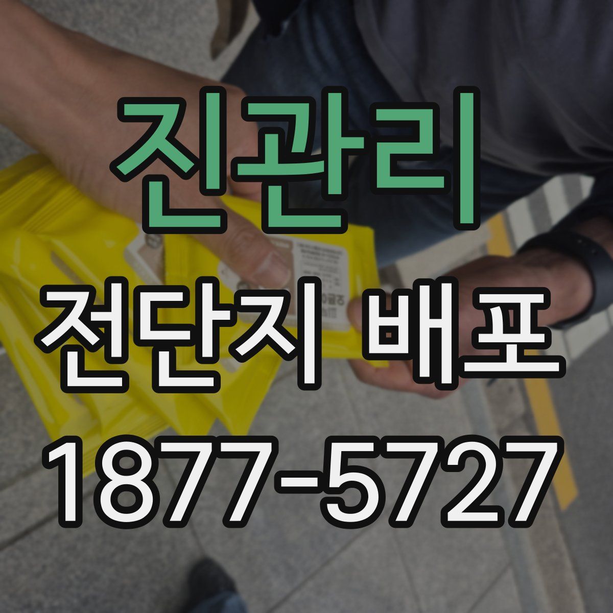 진관리 전단지 배포