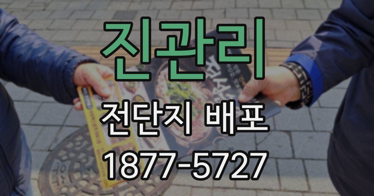 진관리 전단지 배포