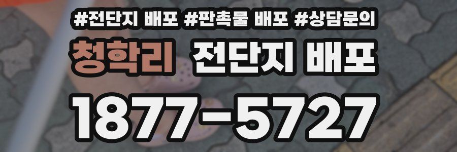 청학리 전단지 배포