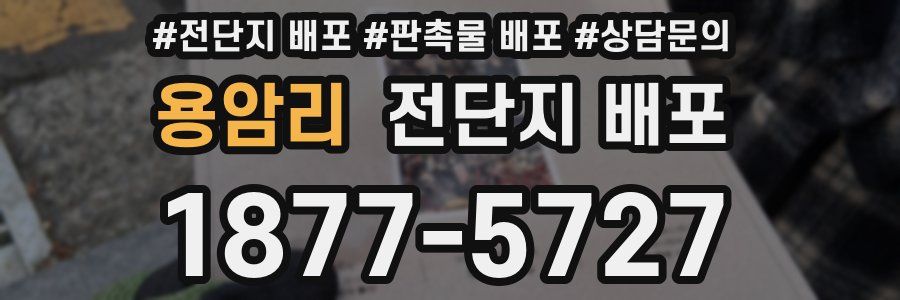 용암리 전단지 배포