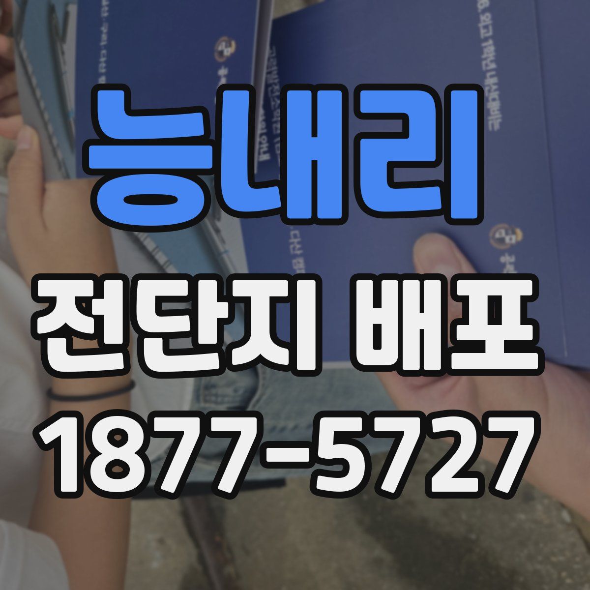 능내리 전단지 배포