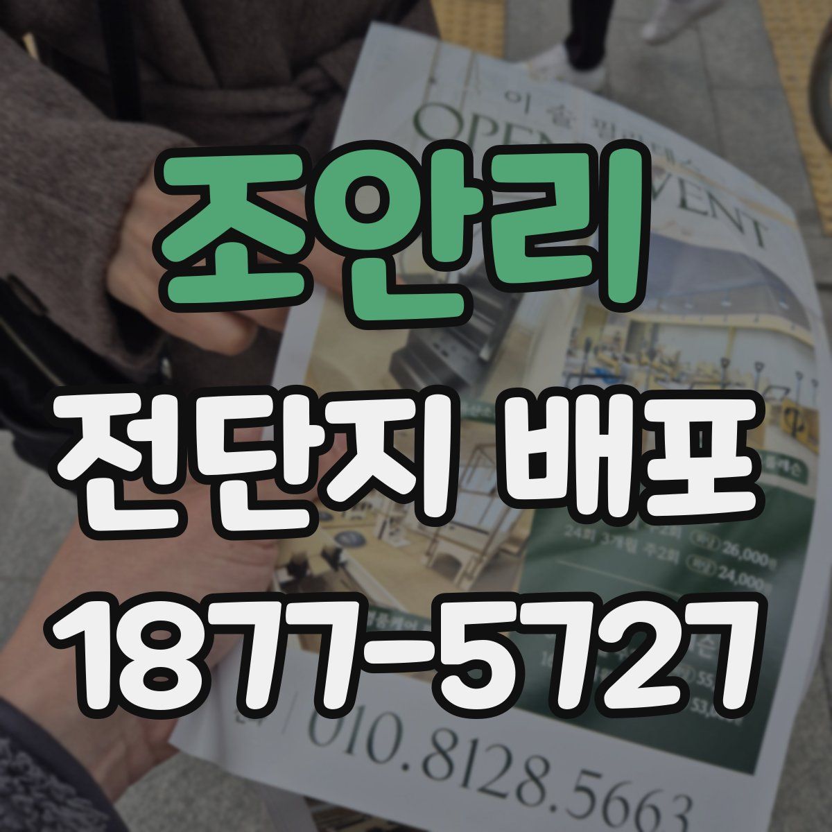 조안리 전단지 배포