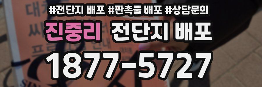 진중리 전단지 배포